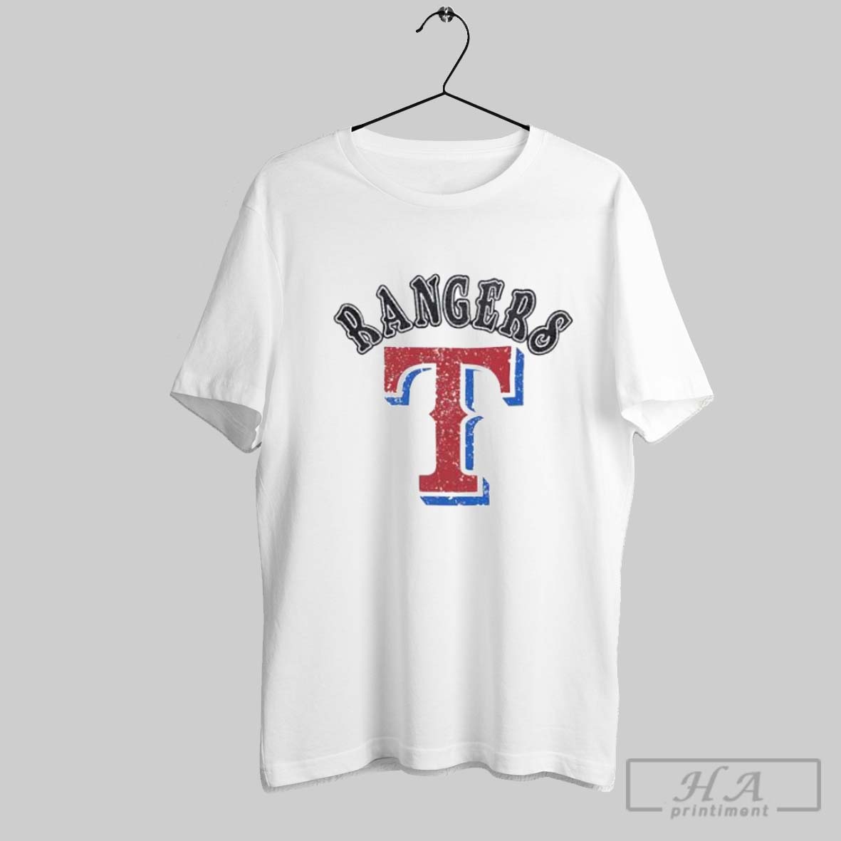 Texas Rangers Rebel Athletics Logo Shirt
