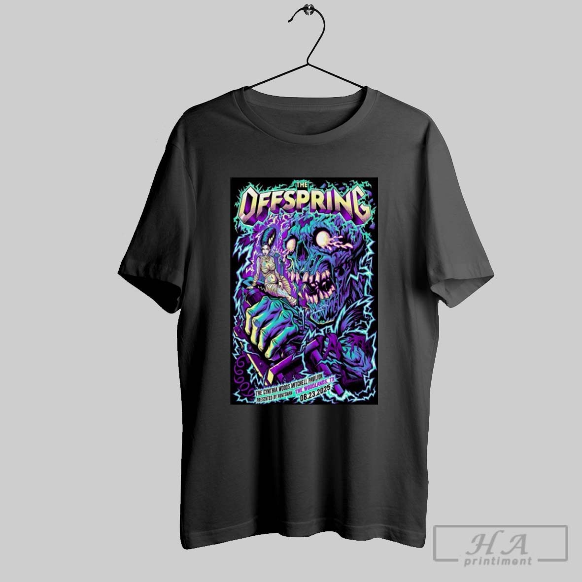 The Offspring The Woodlands Tx 08 23 2025 Tour T Shirts