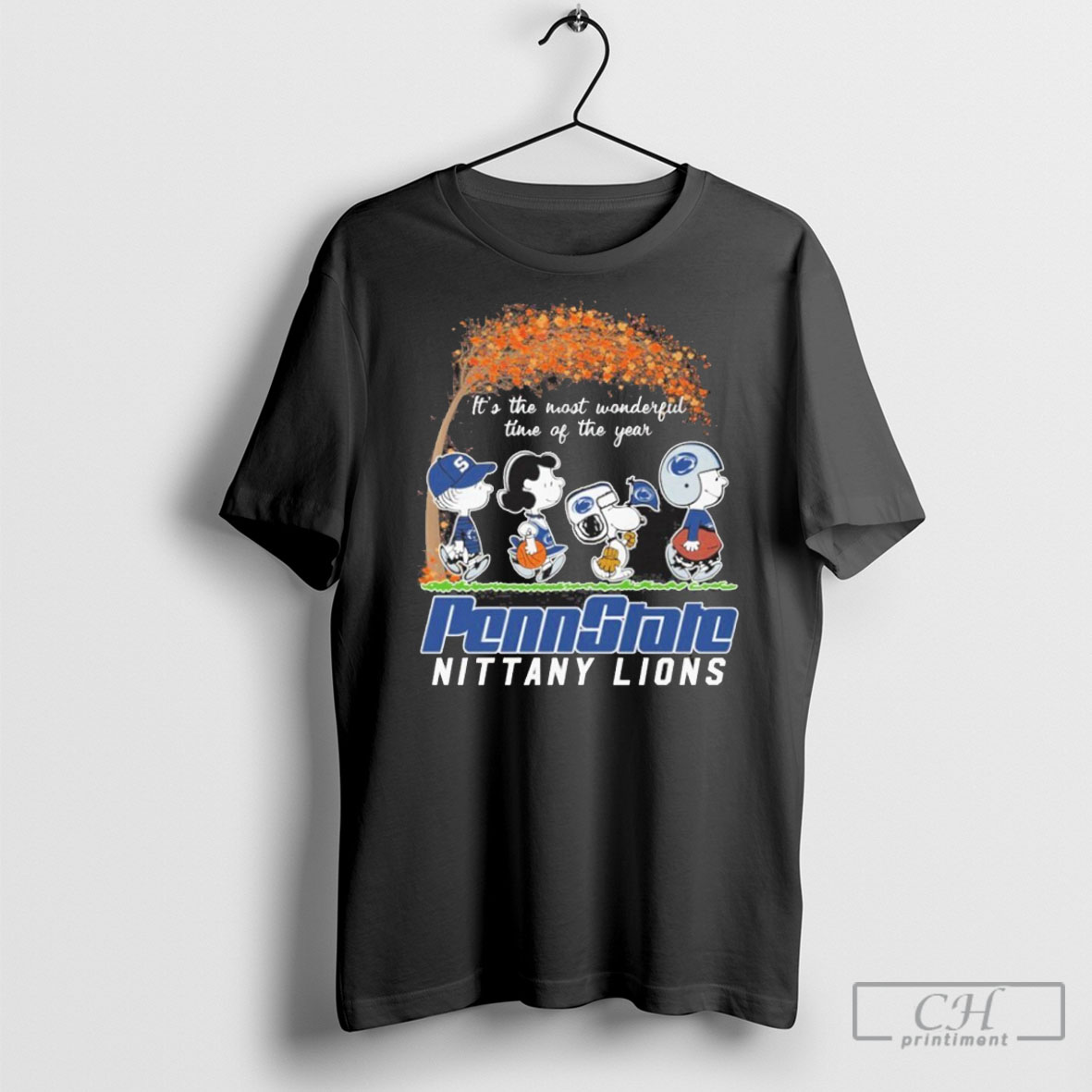 The Peanuts Walking X Penn State Nittany Lions Its The Most Wonderful Time Of The Year Shirt
