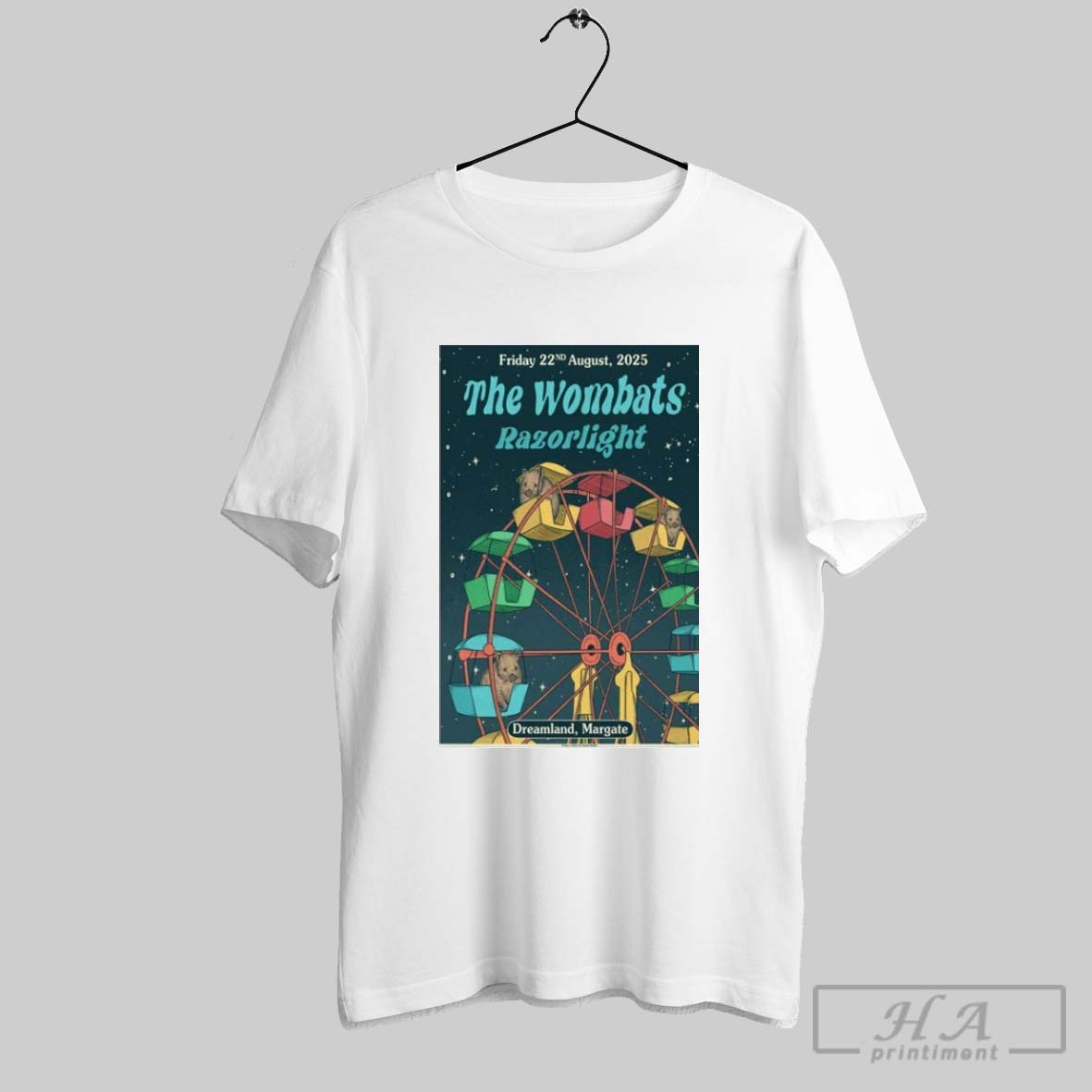 The Wombats August 22 2025 Dreamland Margate T Shirts