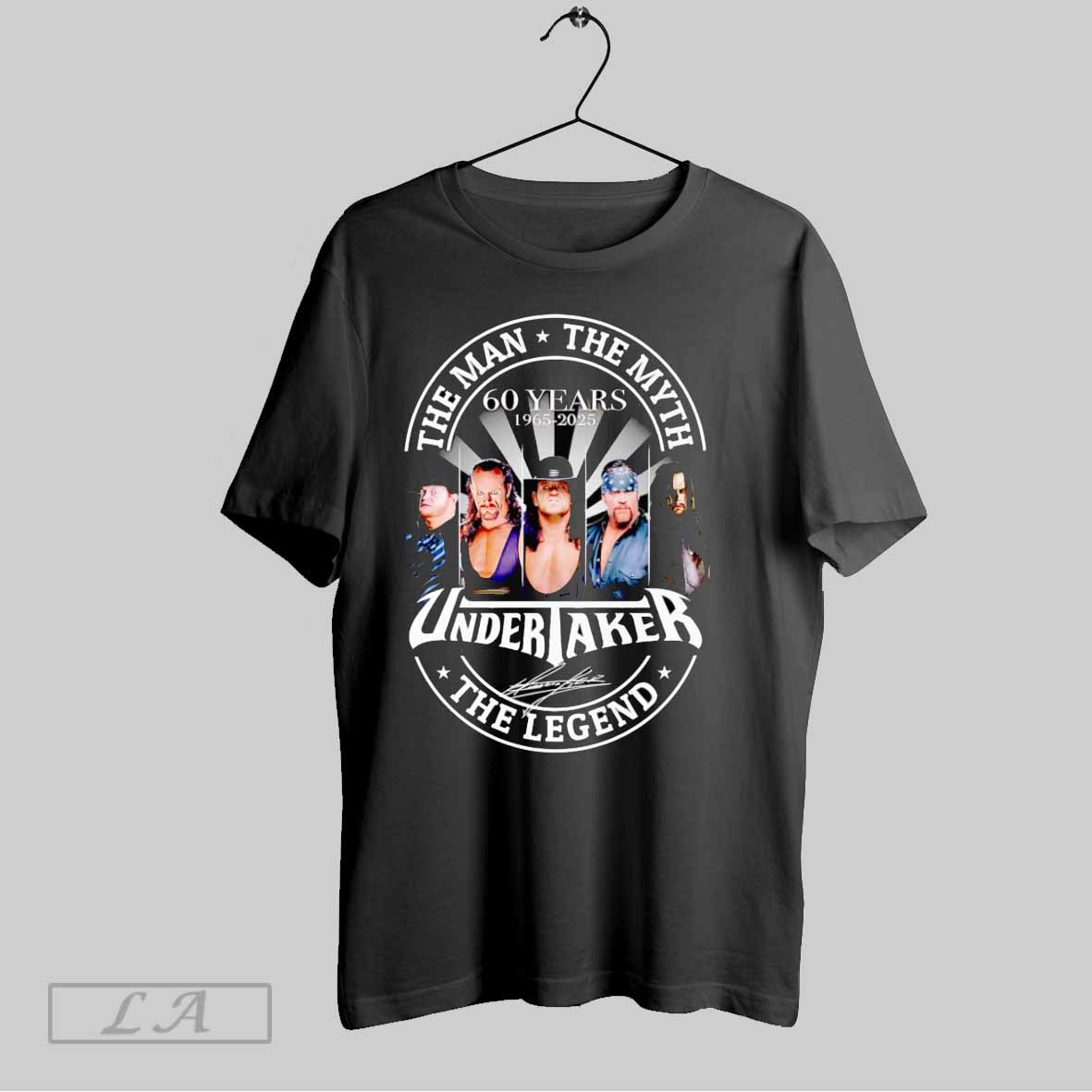 The Man The Myth The Legend Undertaker 60 Years 1965 2025 Shirt T Shirt