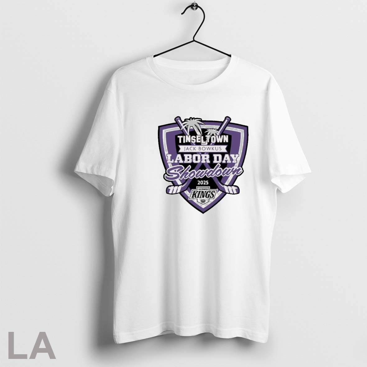 Tinseltown Jack Bowkus Labor Day Showdown Los Angeles Kings Logo 2025 T Shirt
