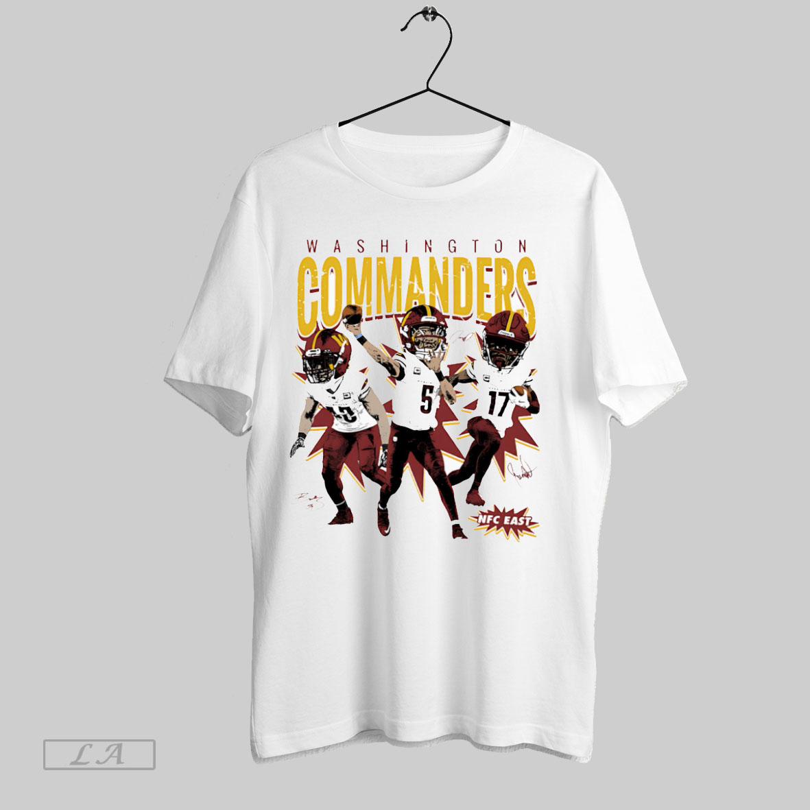 Top 2025 Washington Commanders Nfc East Jayden Daniels And Terry Mclaurin Player Tshirt Shirt