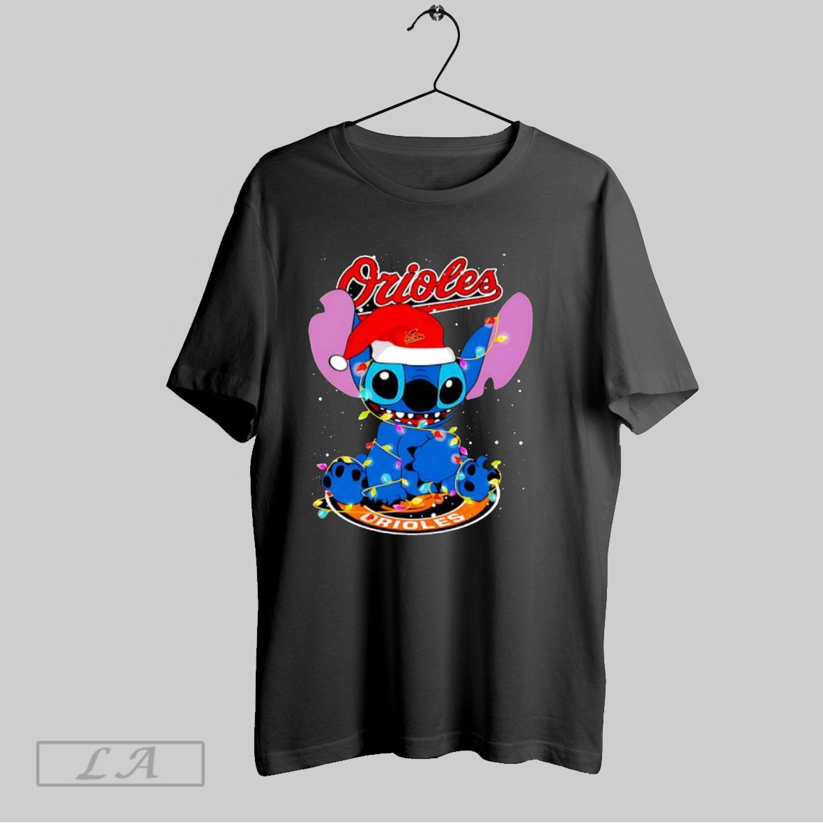 Top Baltimore Orioles Noel Stitch Baseball Christmas T Shirt Shirt