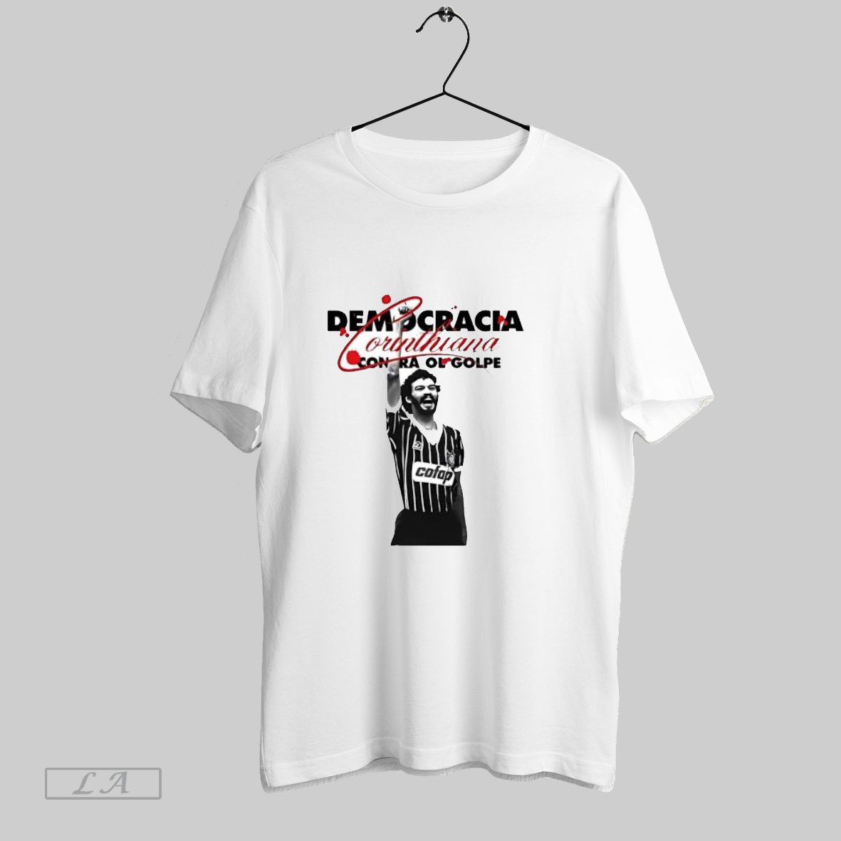 Top Democracia Corinthiana Contra O Golpe T Shirt Shirt