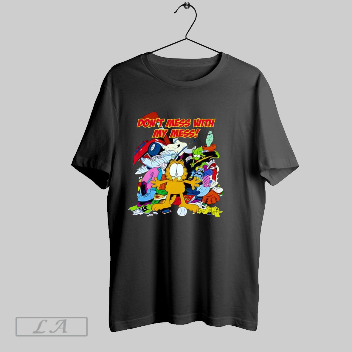 Top Dont Mess With My Mess Cartoon T Shirt Shirt