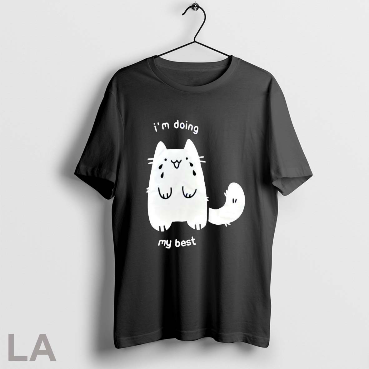 Top Im Doing My Best Crying Cat Meme Shirt