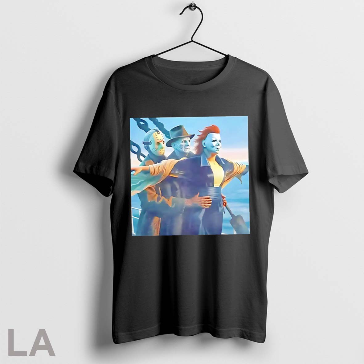 Top Jason Voorhees Freddy Krueger Michael Myers Titanic Halloween Shirt