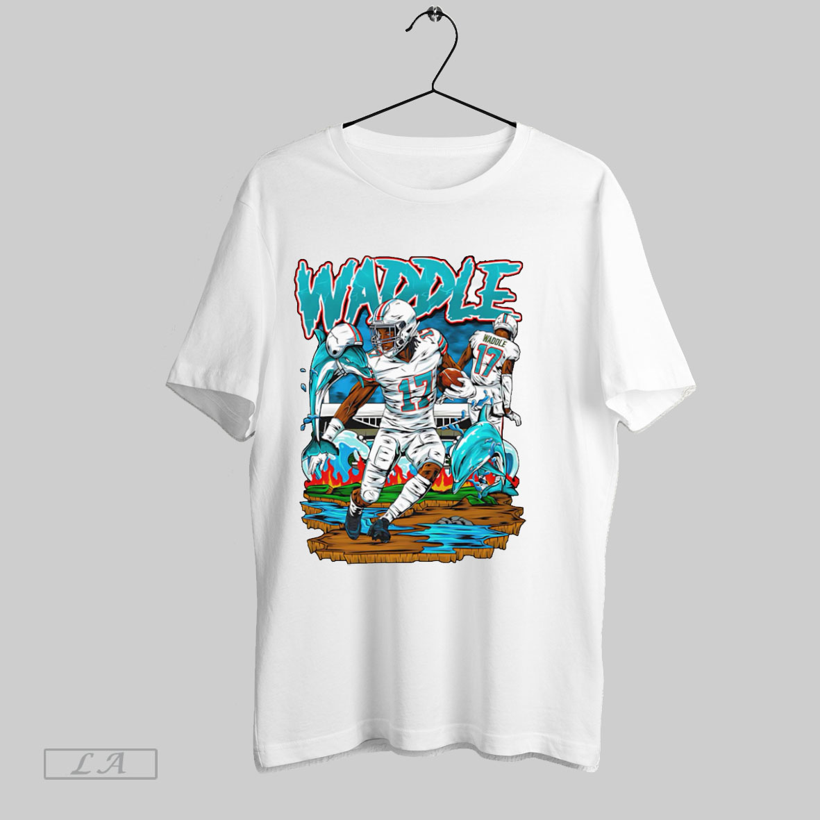 Top Jaylen Waddle Miami Dolphins Graphic Tshirt Shirt