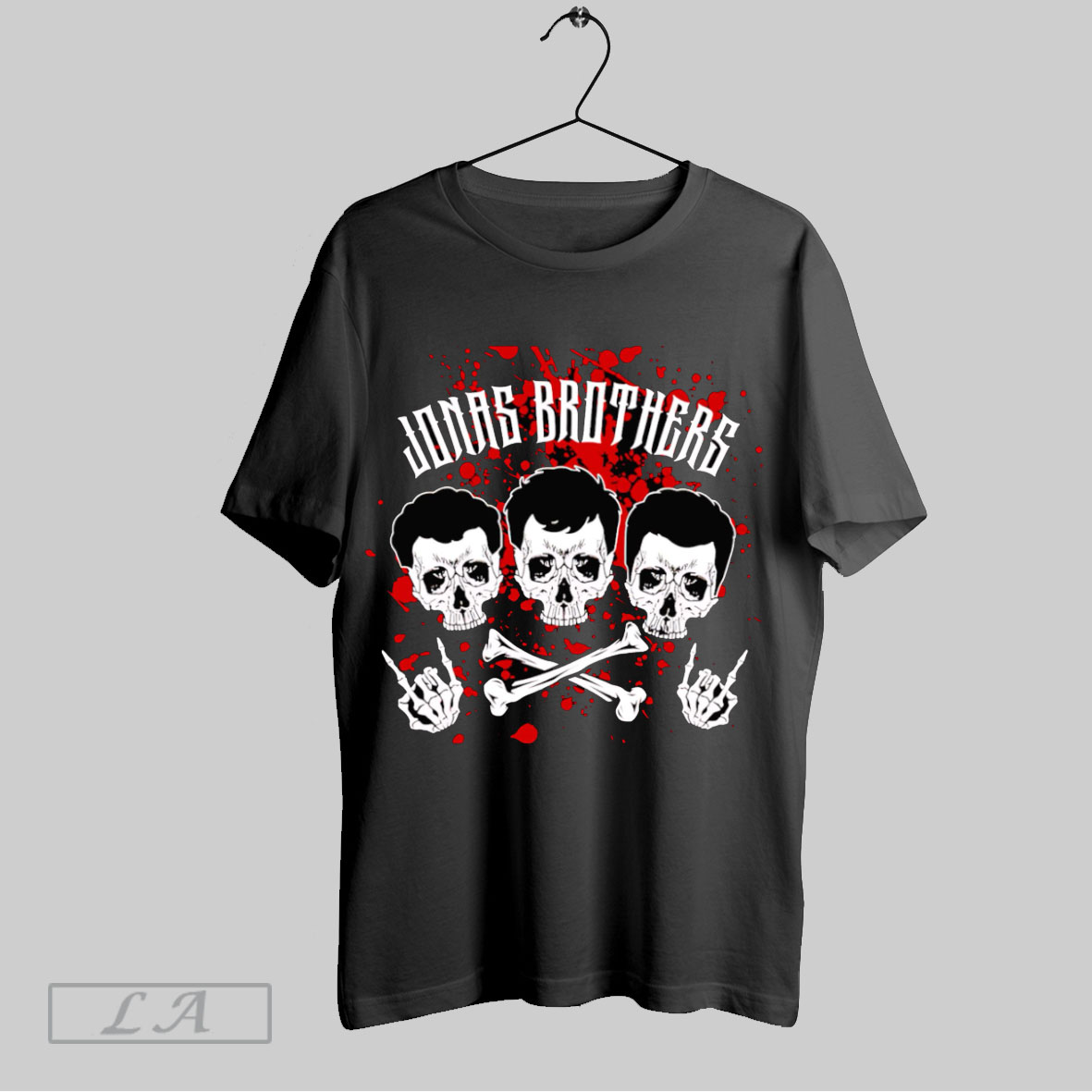 Top Jonas Brothers Skull Tshirt Shirt