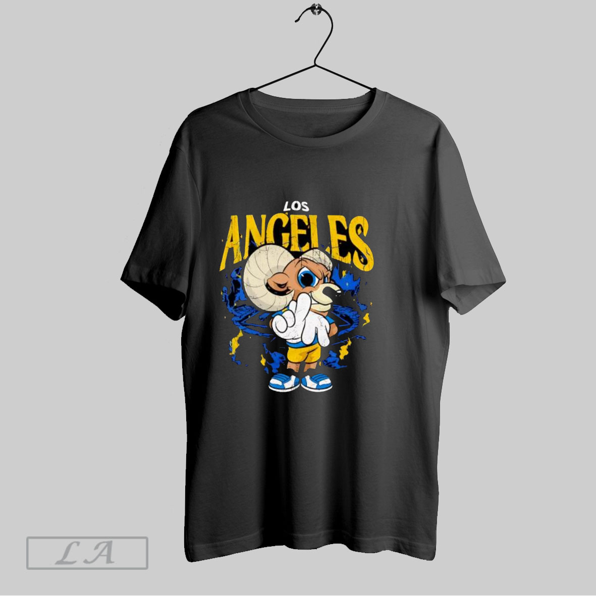 Top Los Angeles Rams Mascot Studium Cute Retro Tshirt Shirt