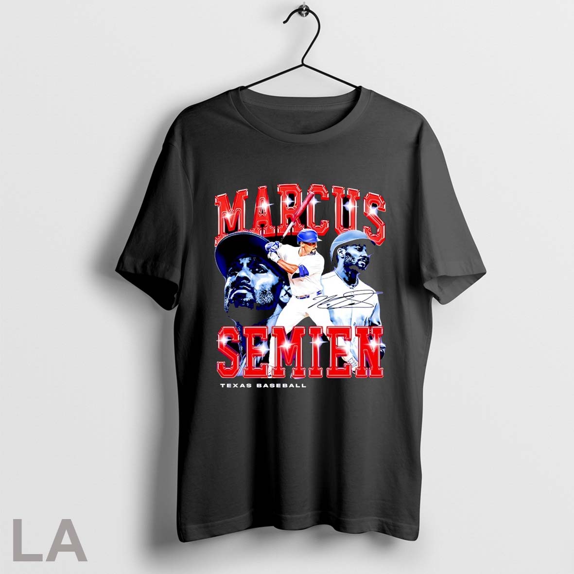Top Marcus Semien Texas Rangers Baseball Flair Signature Retro Shirt