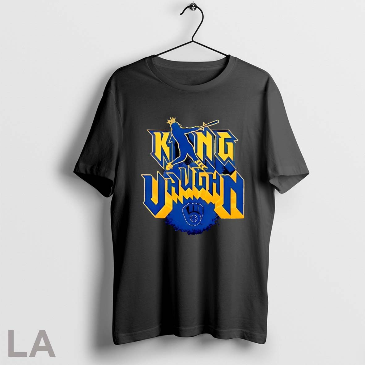 Top Milwaukee Brewers Andrew Vaughn King Vaughn Mlb Logo Shirt