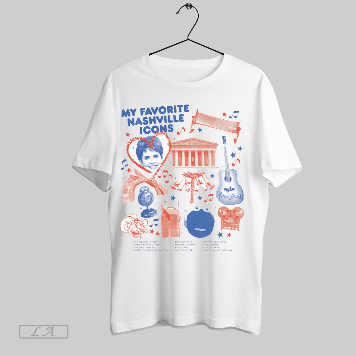 Top My Favorite Nashville Icons Tshirt Shirt