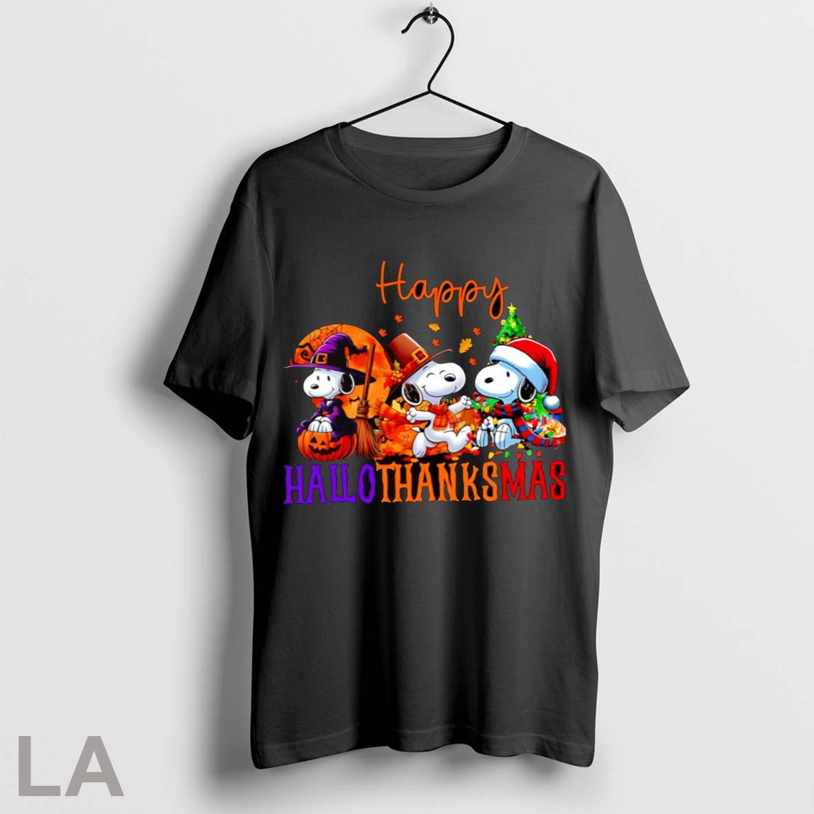 Top Snoopy Hallothanksmas Shirt