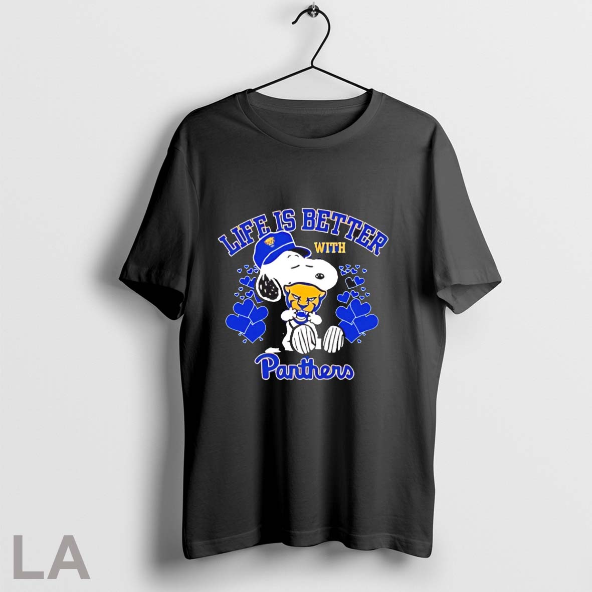 Top Snoopy Life Is Better With Pittsburgh Panthers Shirt