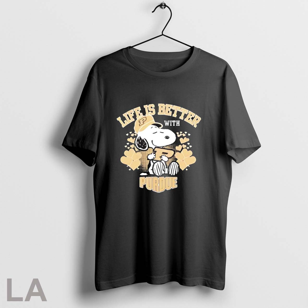 Top Snoopy Life Is Better With Purdue Boilermakers Shirt