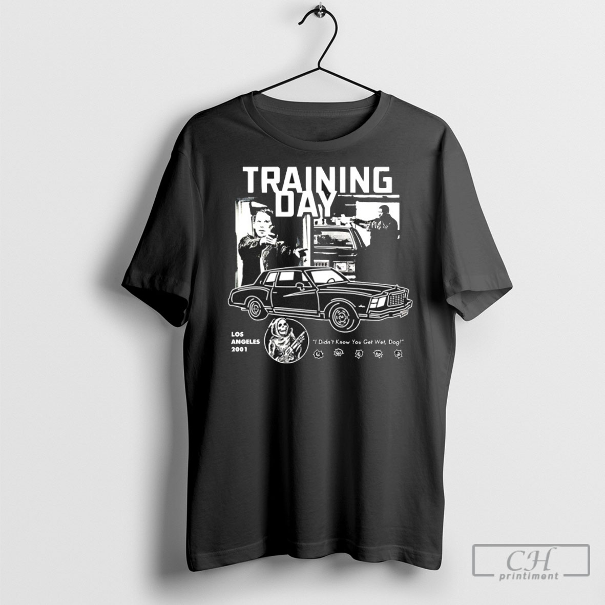 Training Day Los Angeles 2001 I Didnt Know You Get Wet Dog Shirt