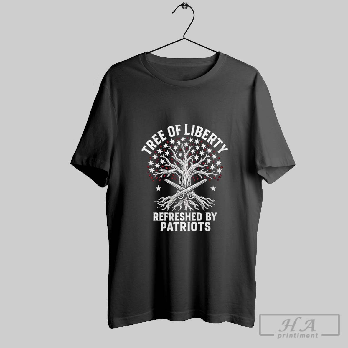Tree Of Liberty Refrenshed By Patriots Star Shirt