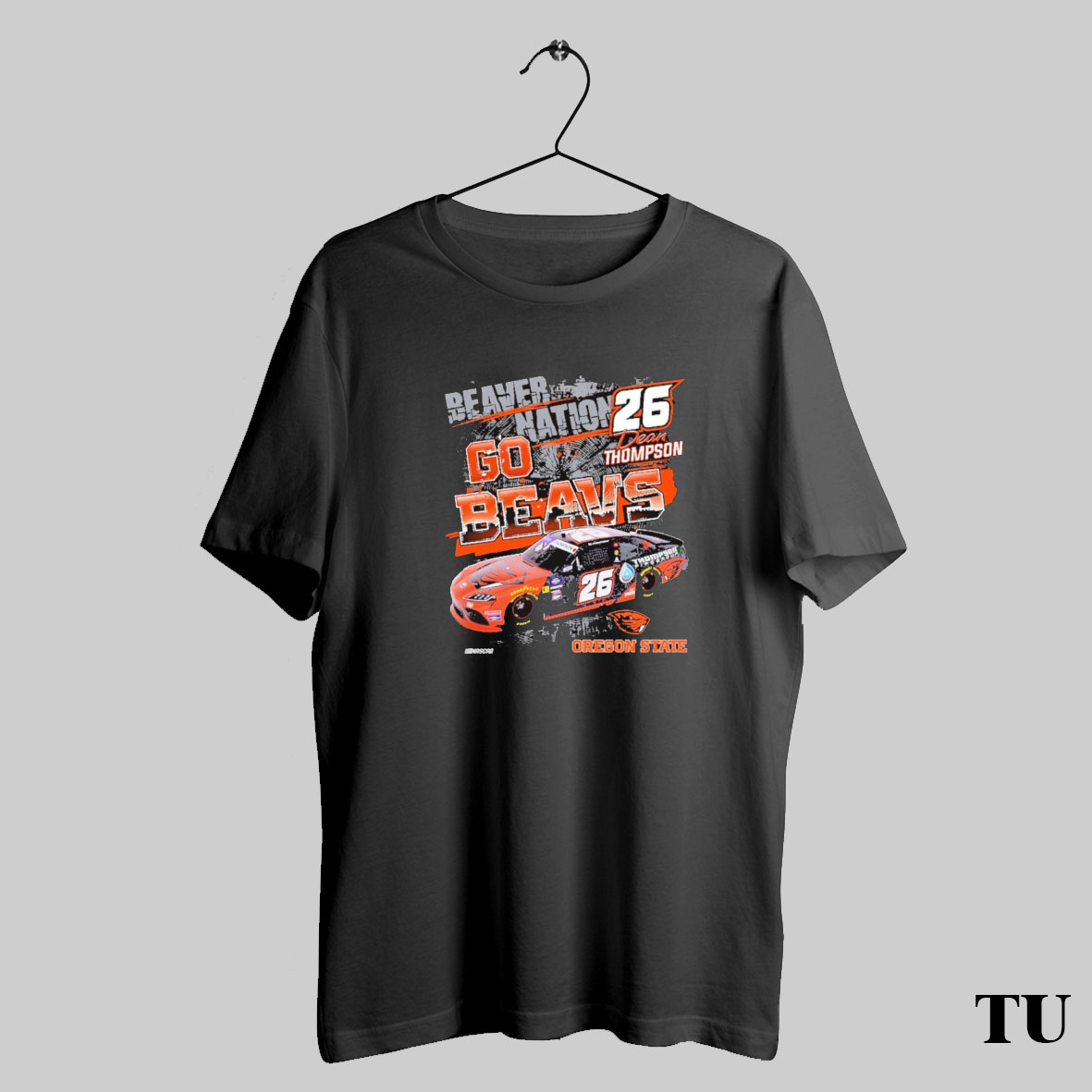 Trending Checkered Flag Sports Go Beavs Oregon State Beavers Dean Thompson Car Nascar T Shirt