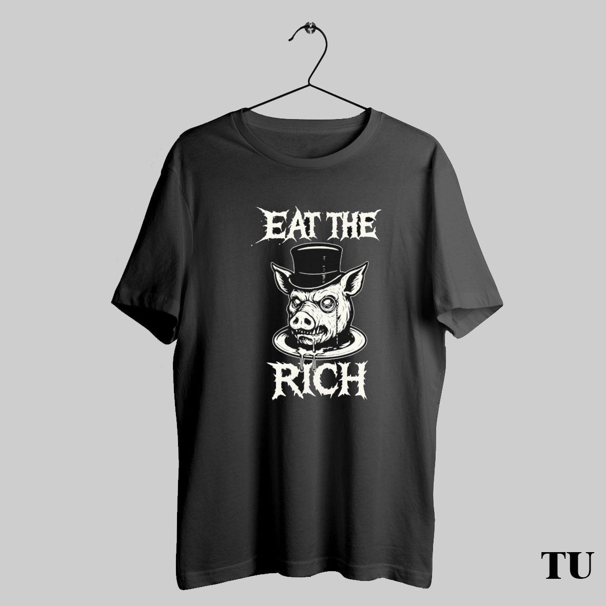Trending Eat The Rich Pig Head T Shirts