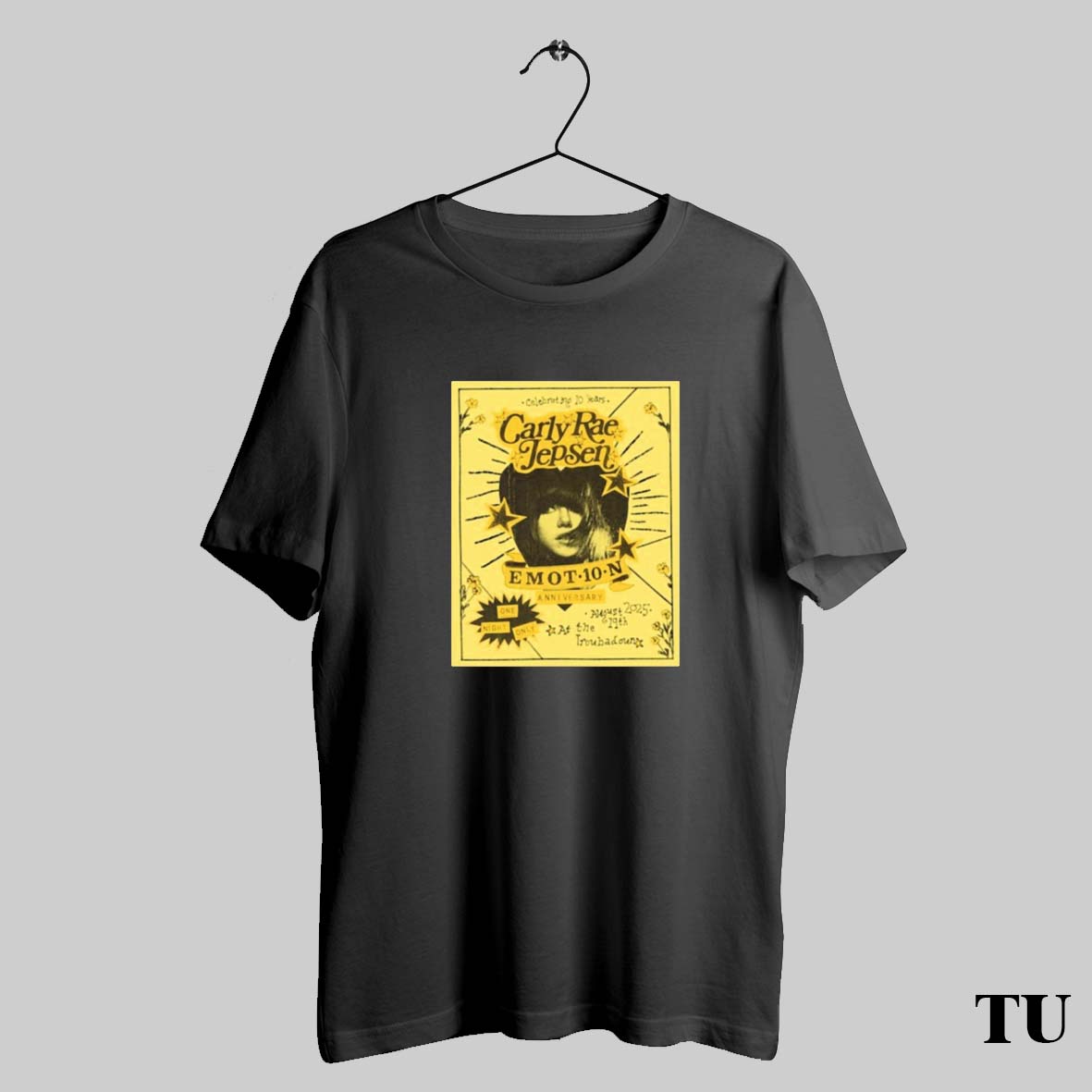 Trending Official Poster Celebrating 10 Years Carly Rae Jepsen Emotion Anniversary One Night Only August 19 2025 T Shirt