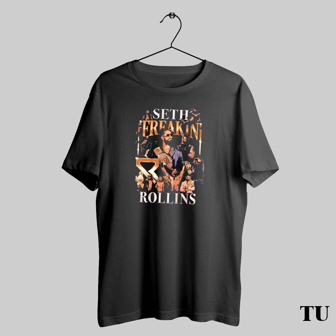 Trending Seth Rollins Freakin Montage Boxy Graphic Shirt