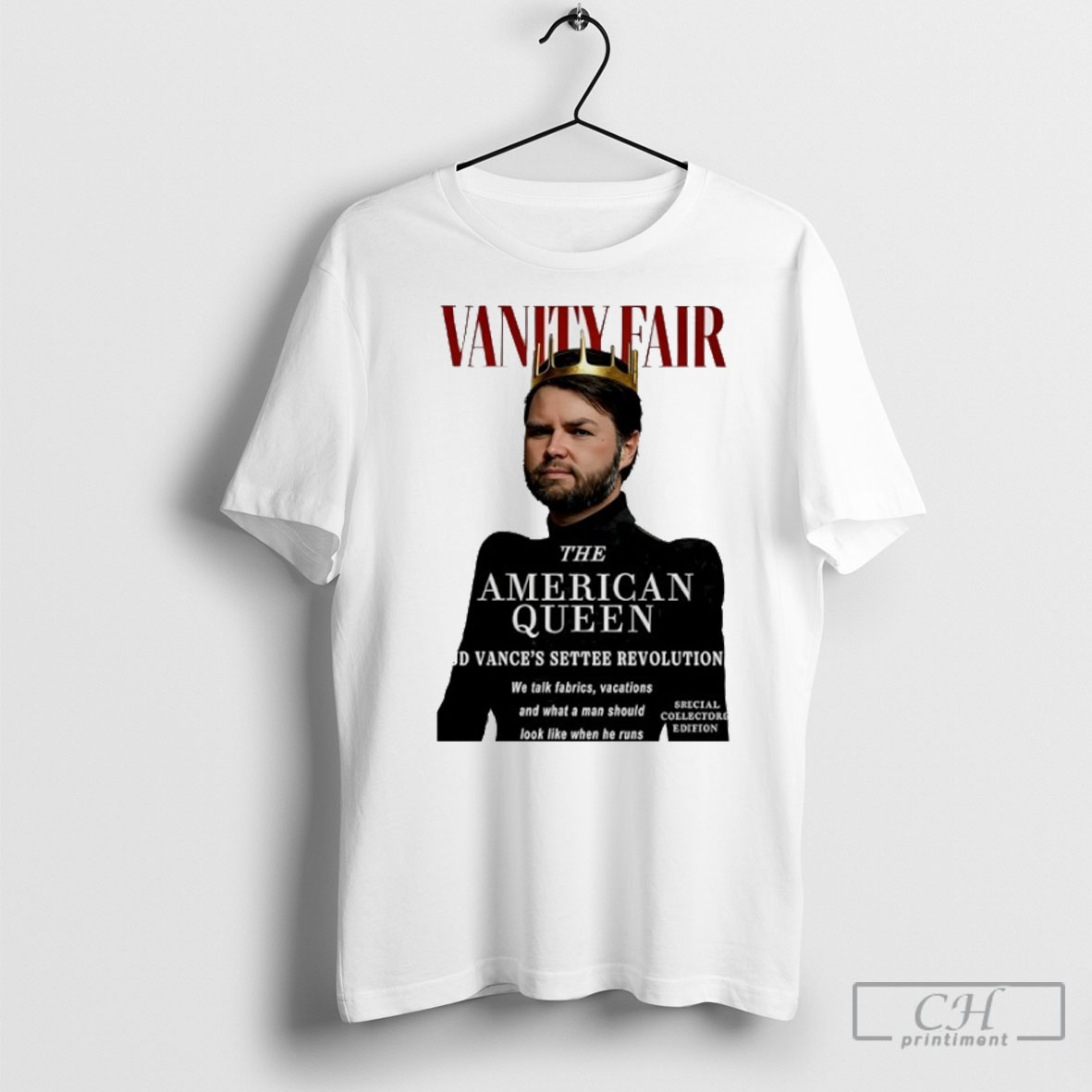 Vanity Fair The American Queen Jd Vances Settee Revolution Meme Shirt
