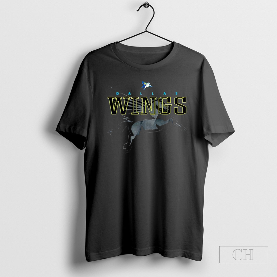 Wnba Official Dallas Wings Black In Black Horse Tee Sweatshirt Tee Shirt