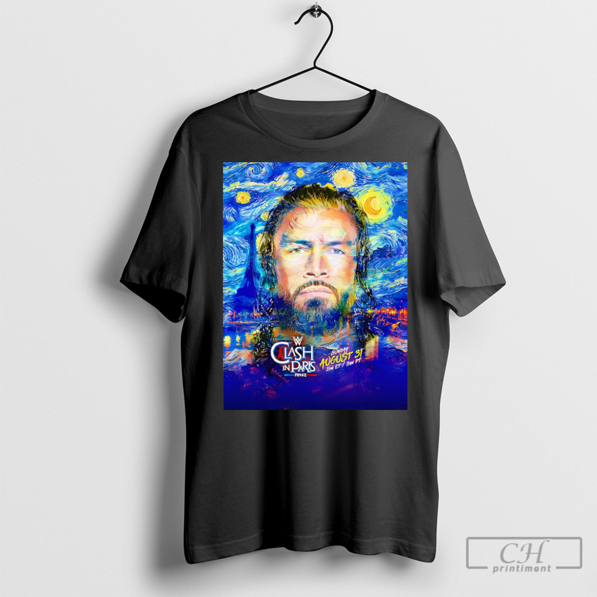 Wwe 2025 Clash In Paris Roman Reigns Sweater Tee Shirt