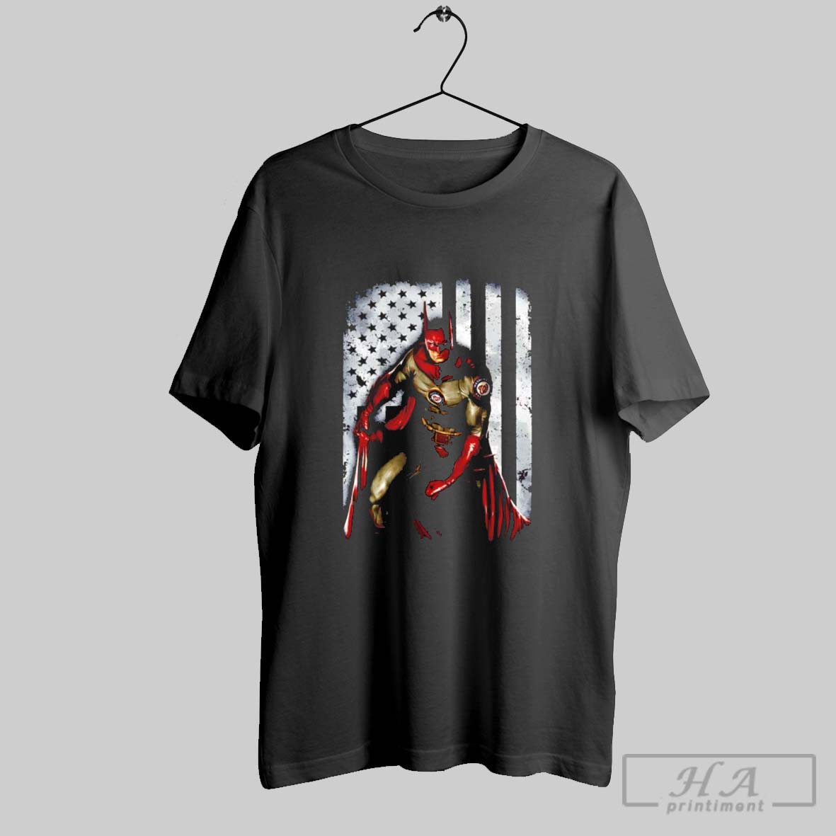 Washington Nationals Batman American Flag Shirt