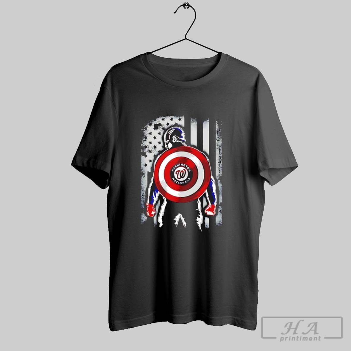 Washington Nationals Captain America Us Flag Shirt