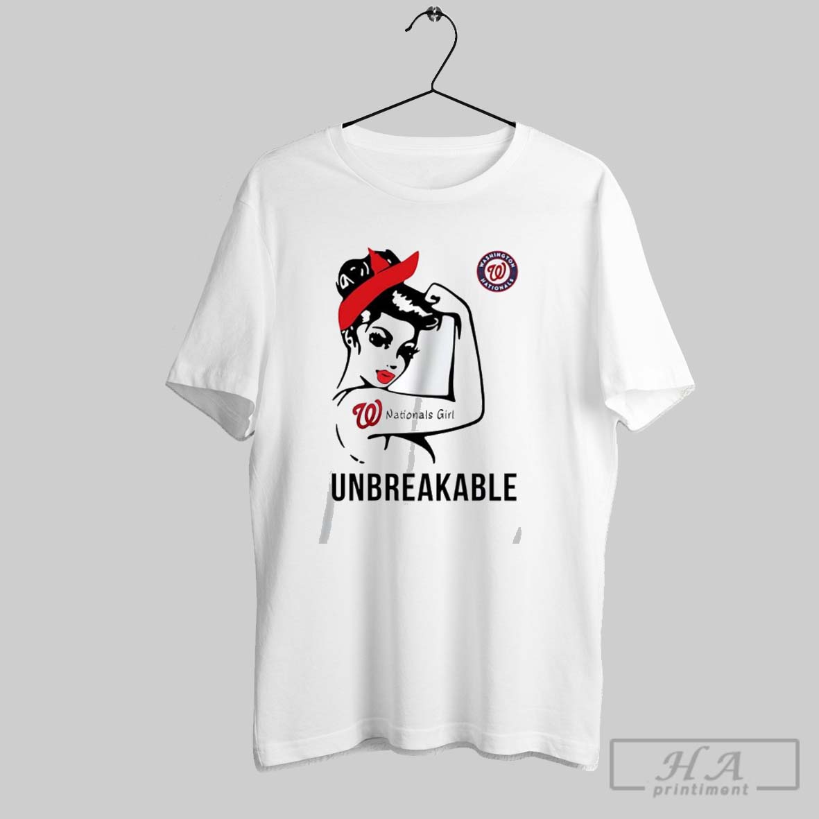 Washington Nationals Strong Girl Unbreakable Shirt