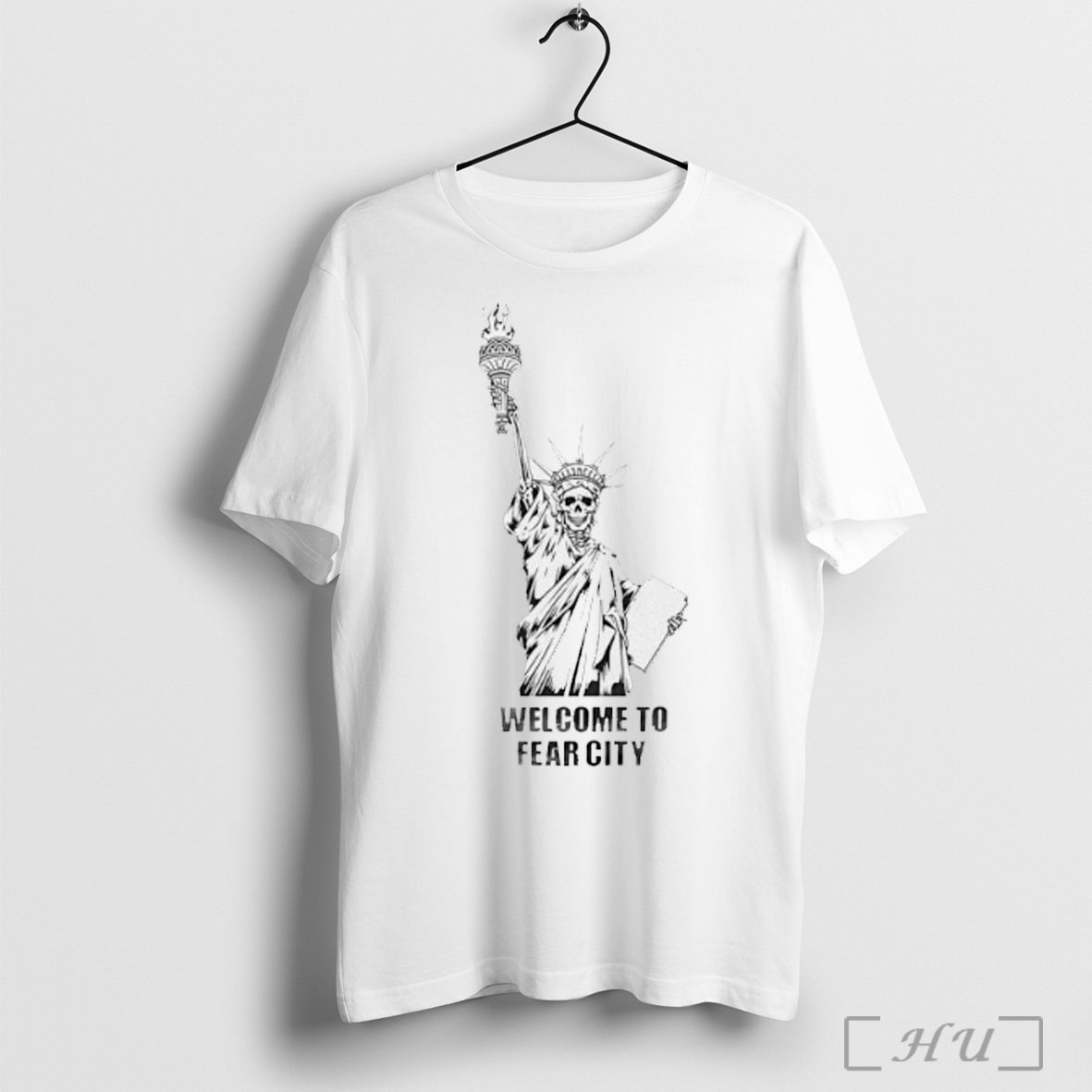 Welcome To Fear City Statue Of Liberty Skeleton T Shirt Sweatshirt