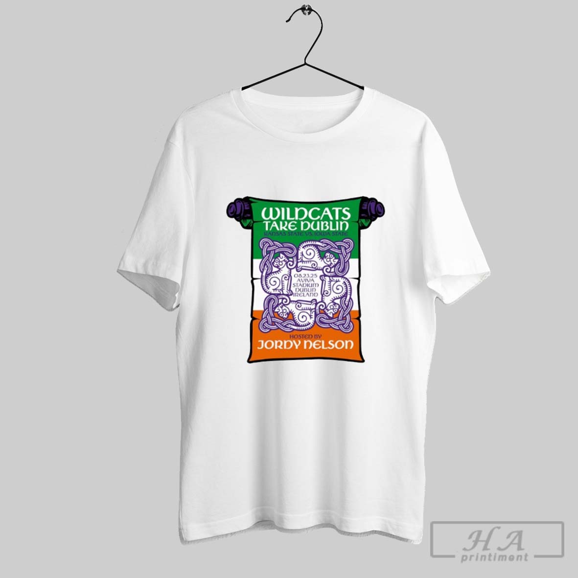 Wildcats Take Dublin K State Vs Iowa State 2025 Ireland Shirt