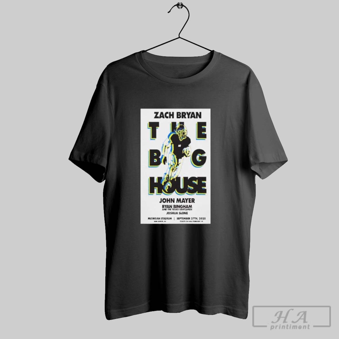 Zach Bryan Ann Arbor Mi 09 27 25 Event Poster Shirt