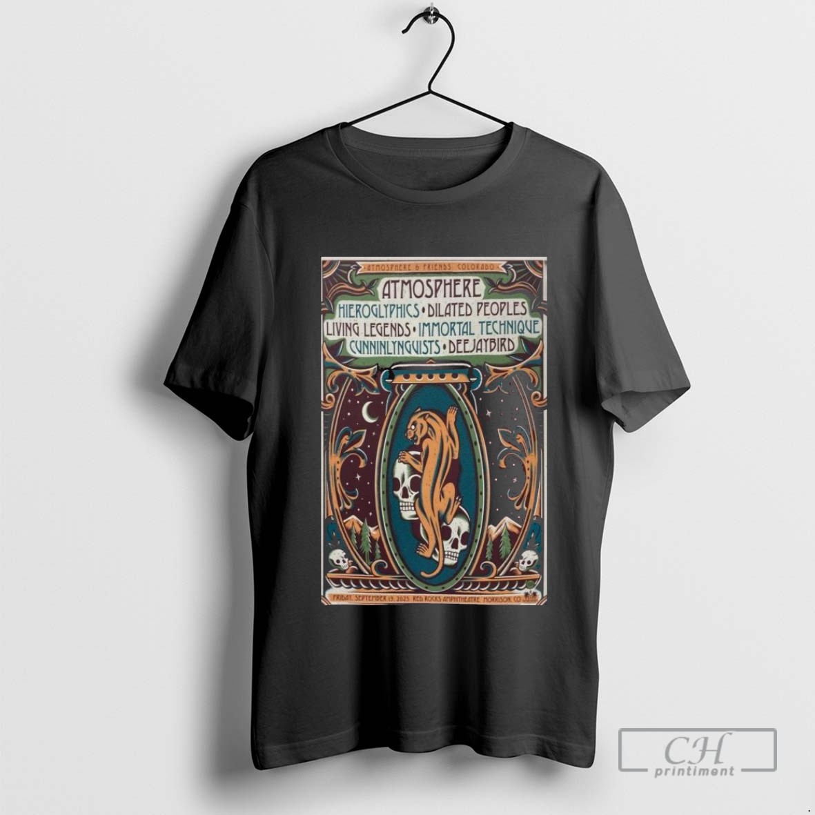 Atmosphere Friends 09 20 2025 Red Rocks T Shirt