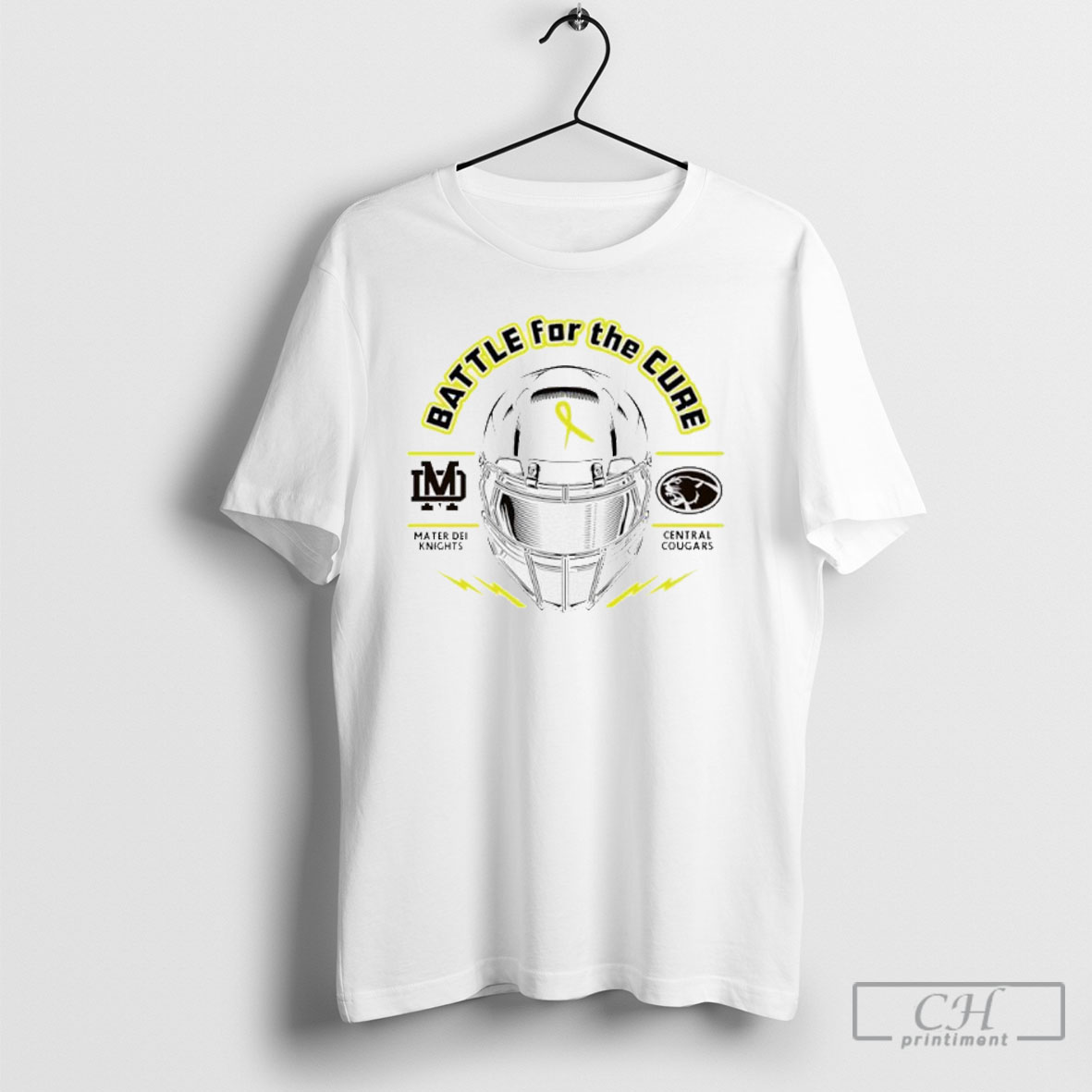 Battle For The Cure Mater Dei Knights Vs Central Cougars Shirt