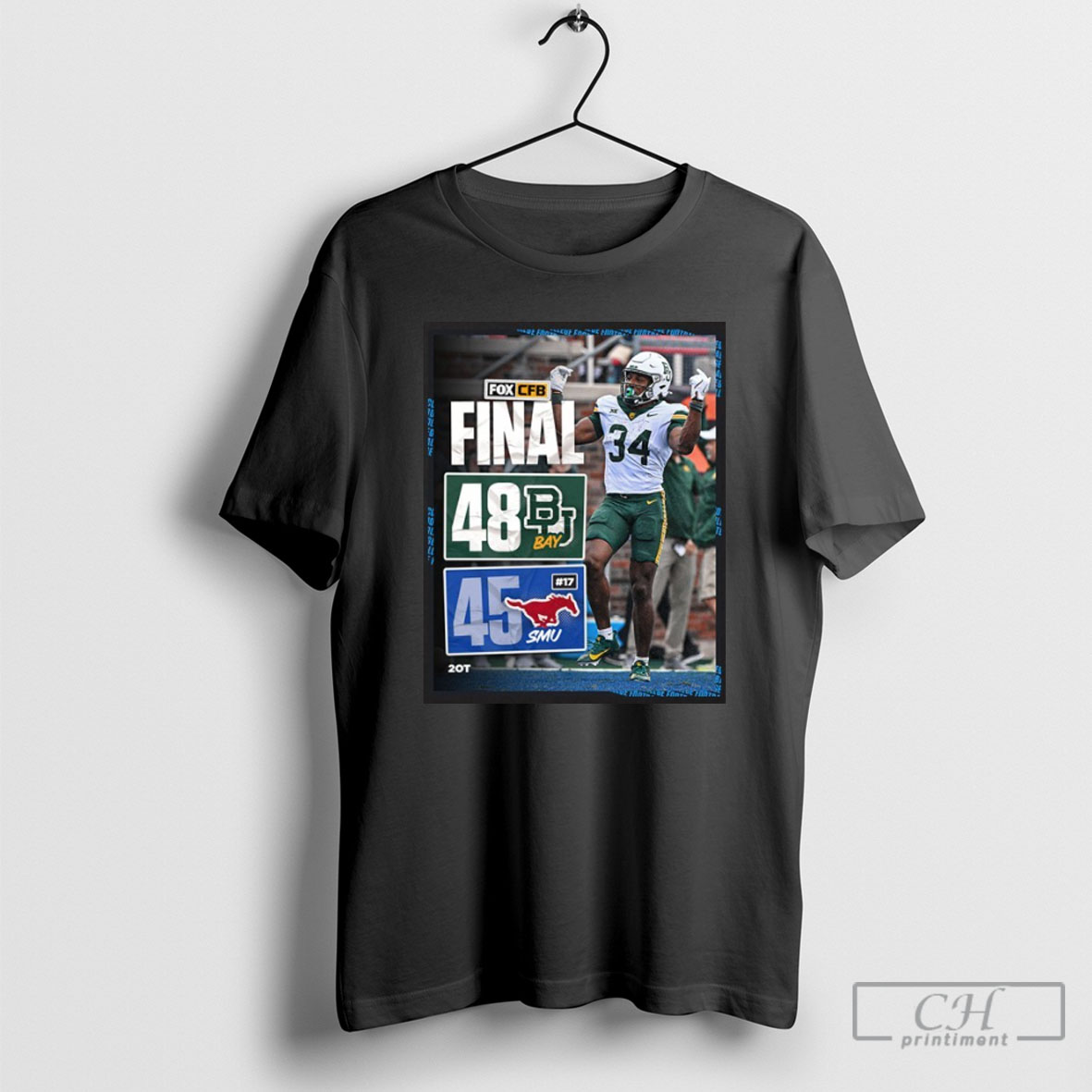 Baylor Bears Win 48 45 Smu Mustangs Poster T Shirt
