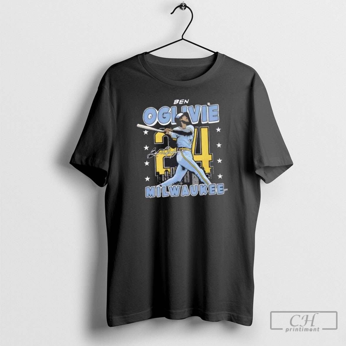 Ben Oglivie Milwaukee Brewers Gritty Signature Shirt Sweater