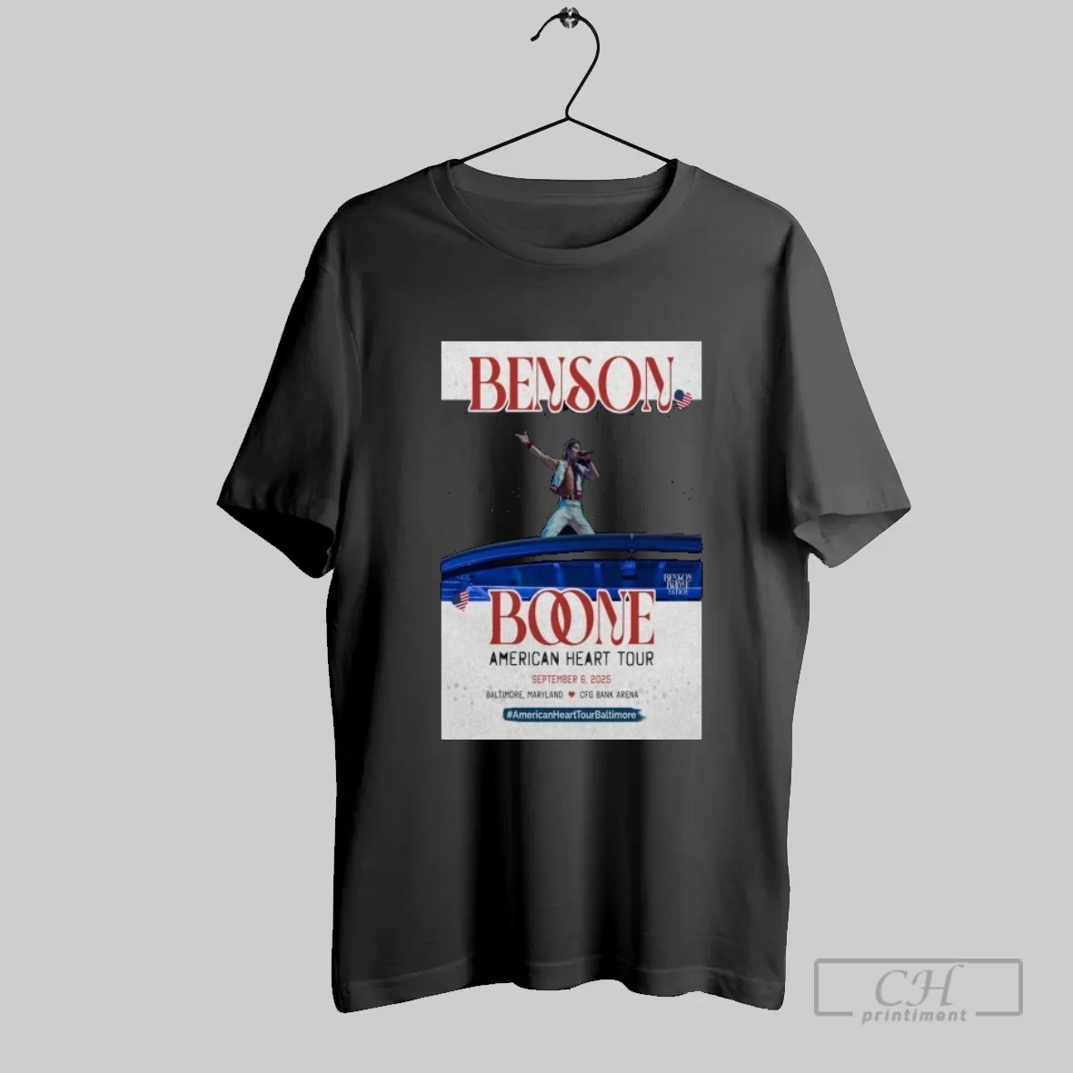 Benson Boone Sep 6 2025 Cfg Bank Arena Baltimore Md T Shirt