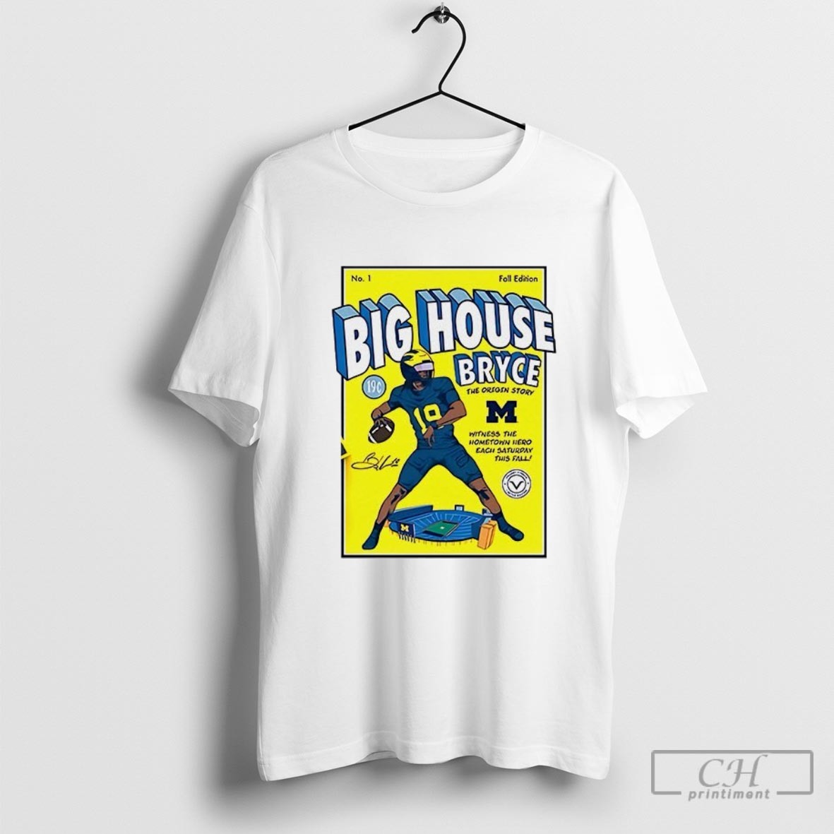 Big House Bryce Underwood Michigan Wolverines Shirt Sweater
