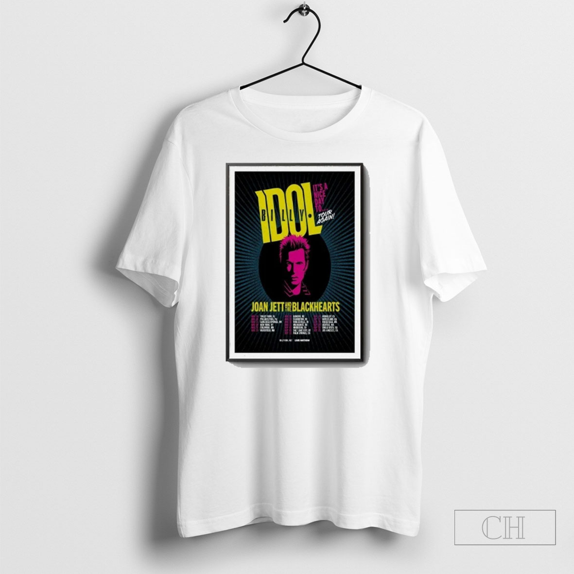 Billy Idol Red Rocks Amphitheatre Morrison Co Sep 03 2025 Poster Shirt Tee Hoodie