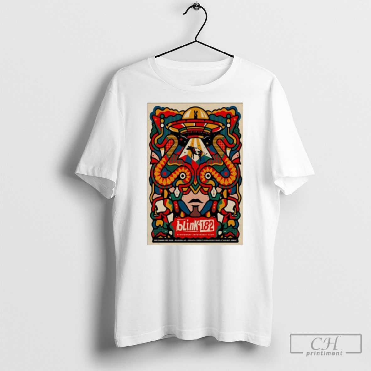 Blink 182 9 3 2025 Raleigh Nc Poster Shirt Tee
