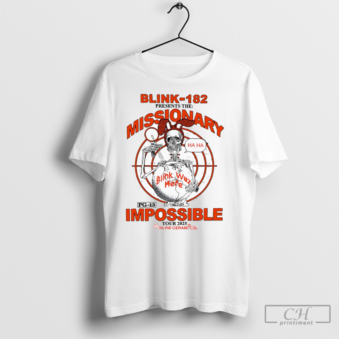 Blink 182 Missionary Impossible Tour 2025 Shirt Tee Hoodie