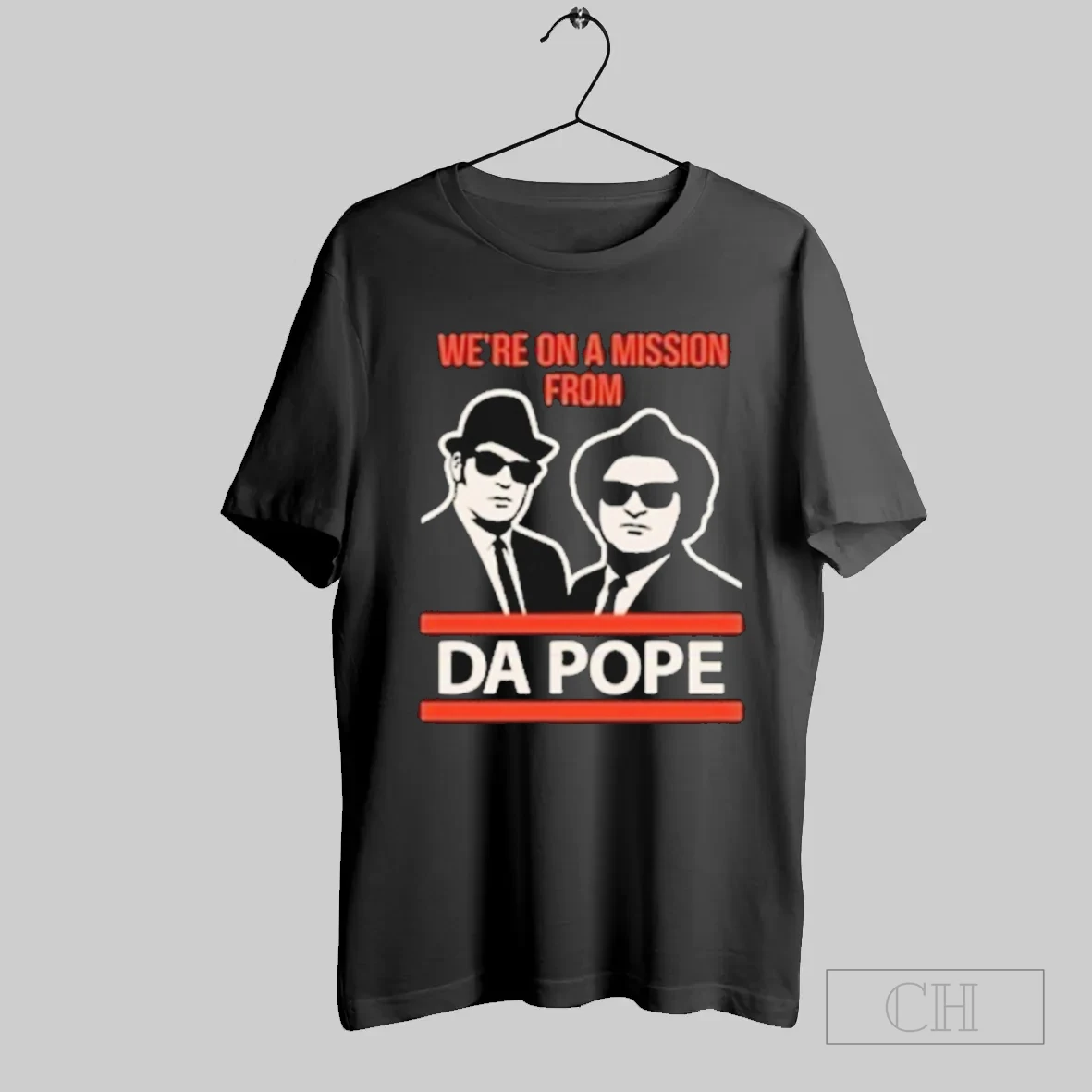 Blues Brothers X Chicago Bears Were On A Mission From Da Pope T Shirt