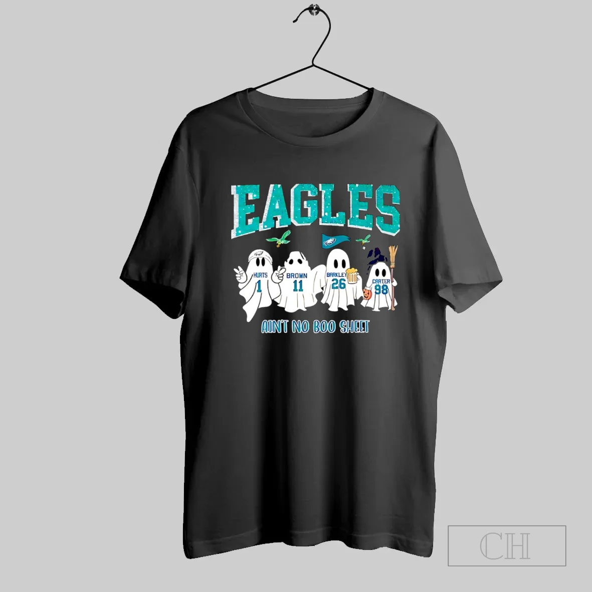 Boos Aint No Boo Sheet Philadelphia Eagles Halloween T Shirt