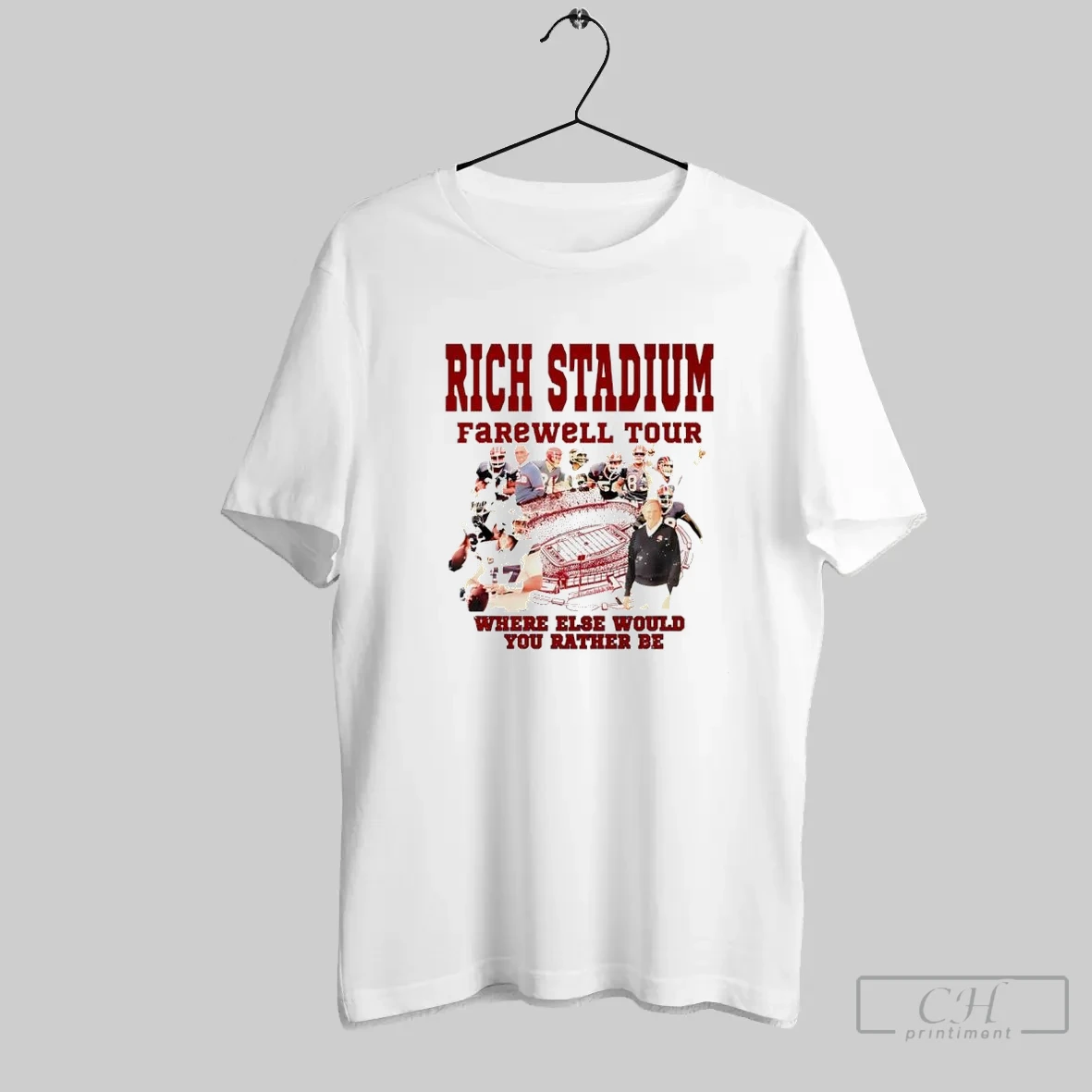 Buffalo Bills Nfl Rich Stadium Farewell Tour 2025 Where Else Would You Rather Be T Shirt Shirt