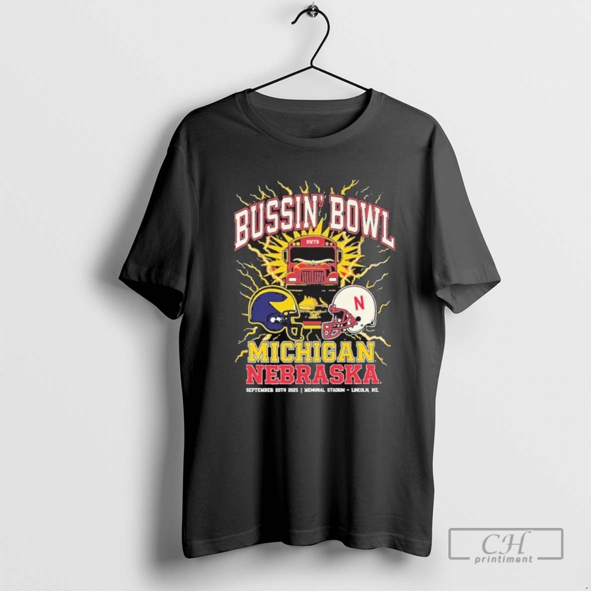 Bussin Bowl Nebraska Vs Michigan T Shirt