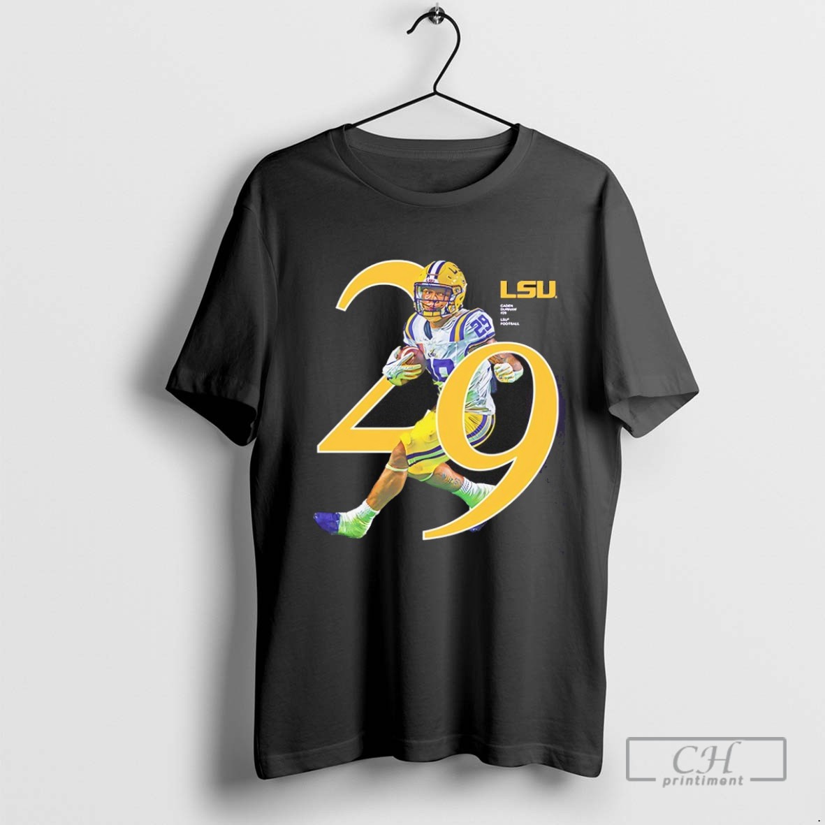 Caden Durham 29 Lsu Tigers 2025 Ncaa Player T Shirt